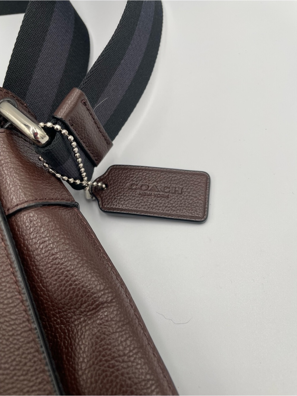 Coach Charles Messenger Bag Brown Leather Crossbody Adjustable Strap - Picture 4 of 6